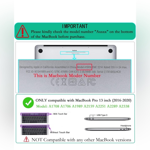 MacBook Pro hardcover case 13” - Picture 4 of 5